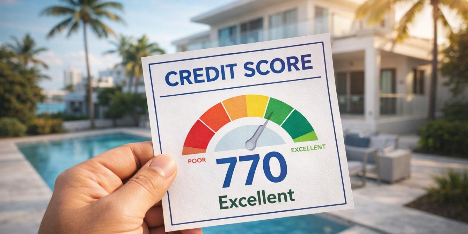 Puntaje de crédito necesario para comprar casa en Miami