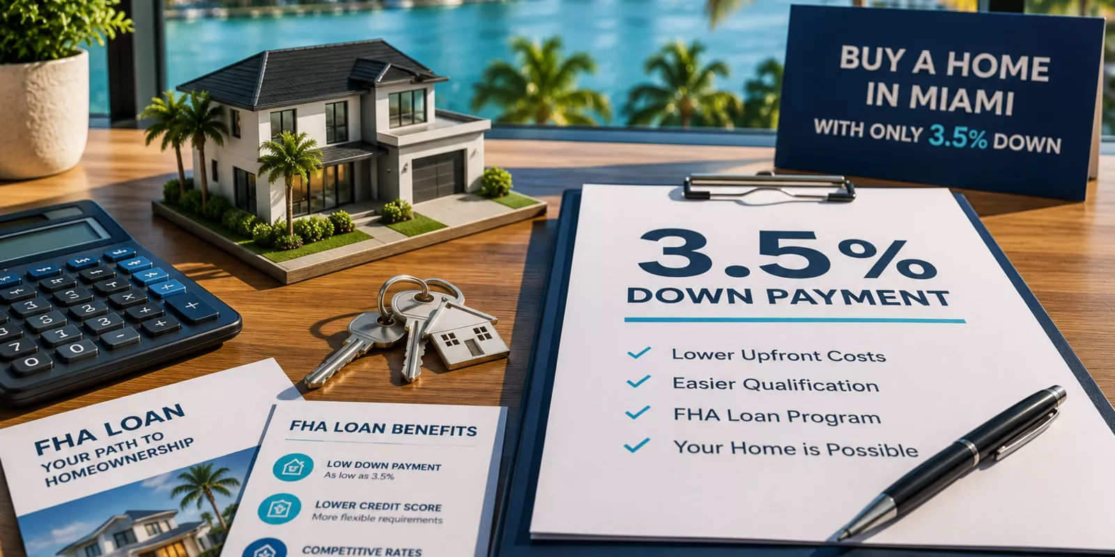Compra de casa en Miami con 3.5% de pago inicial